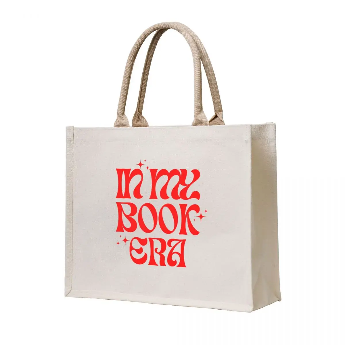 

In My Book Era - Fun Book Lover Phrase Tote Bag shopping bag logo canvas bags Cloth bags
