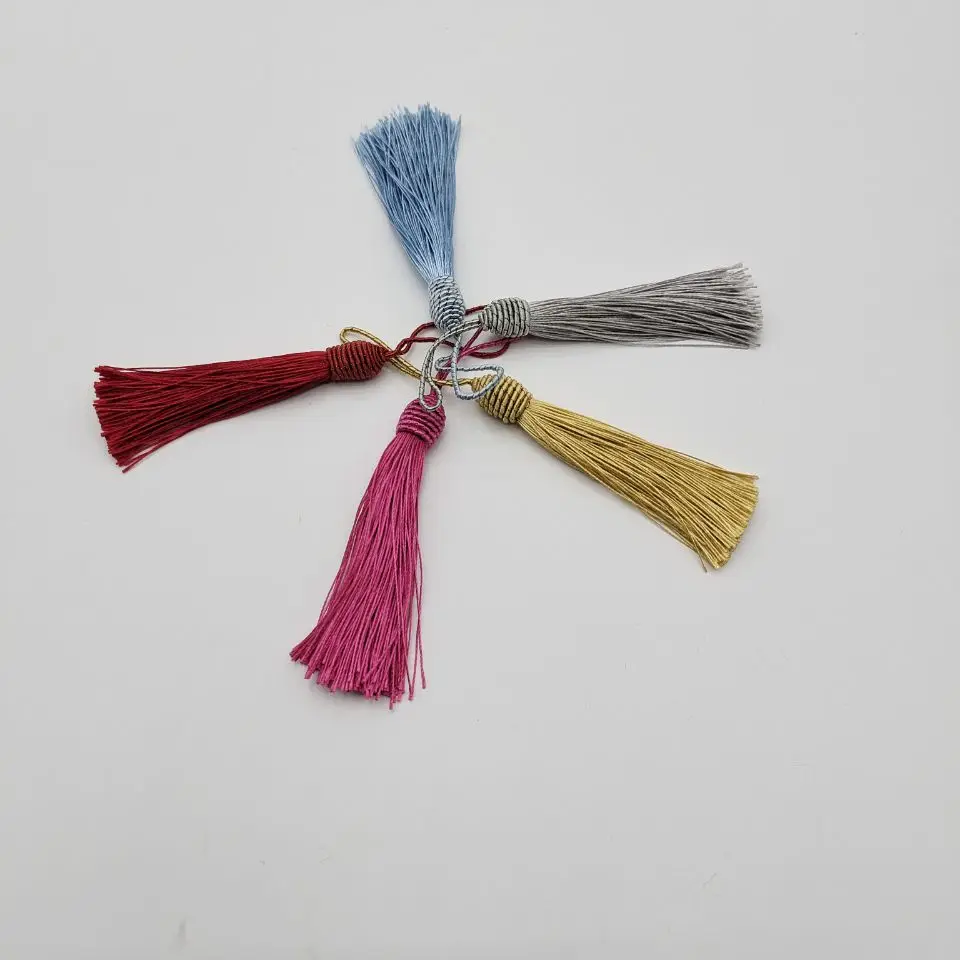 Silk Pendurado Borlas Corda para DIY Embellish Acessórios Cortina, Fringe Costura Bang, Guarnição Borlas Chave, 2-50 pçs/lote, 15 centímetros