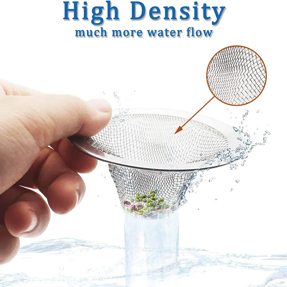 Stainless Steel Bathroom Sink Strainer Home Floor Drain Leak Net Hair Catcher Stopper Shower Filter Trap Kitchen Food Slag Tools