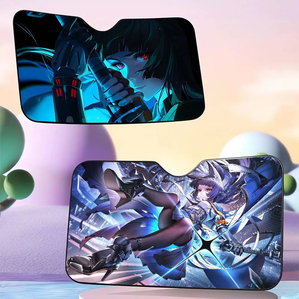 

Zenless Zone Zero Hoshimi Miyabi автомобильный солнцезащитный козырек для окна солнцезащитный козырек солнцезащитный козырек переднее лобовое стекло капот внутренняя передняя перегородка двойное кольцо