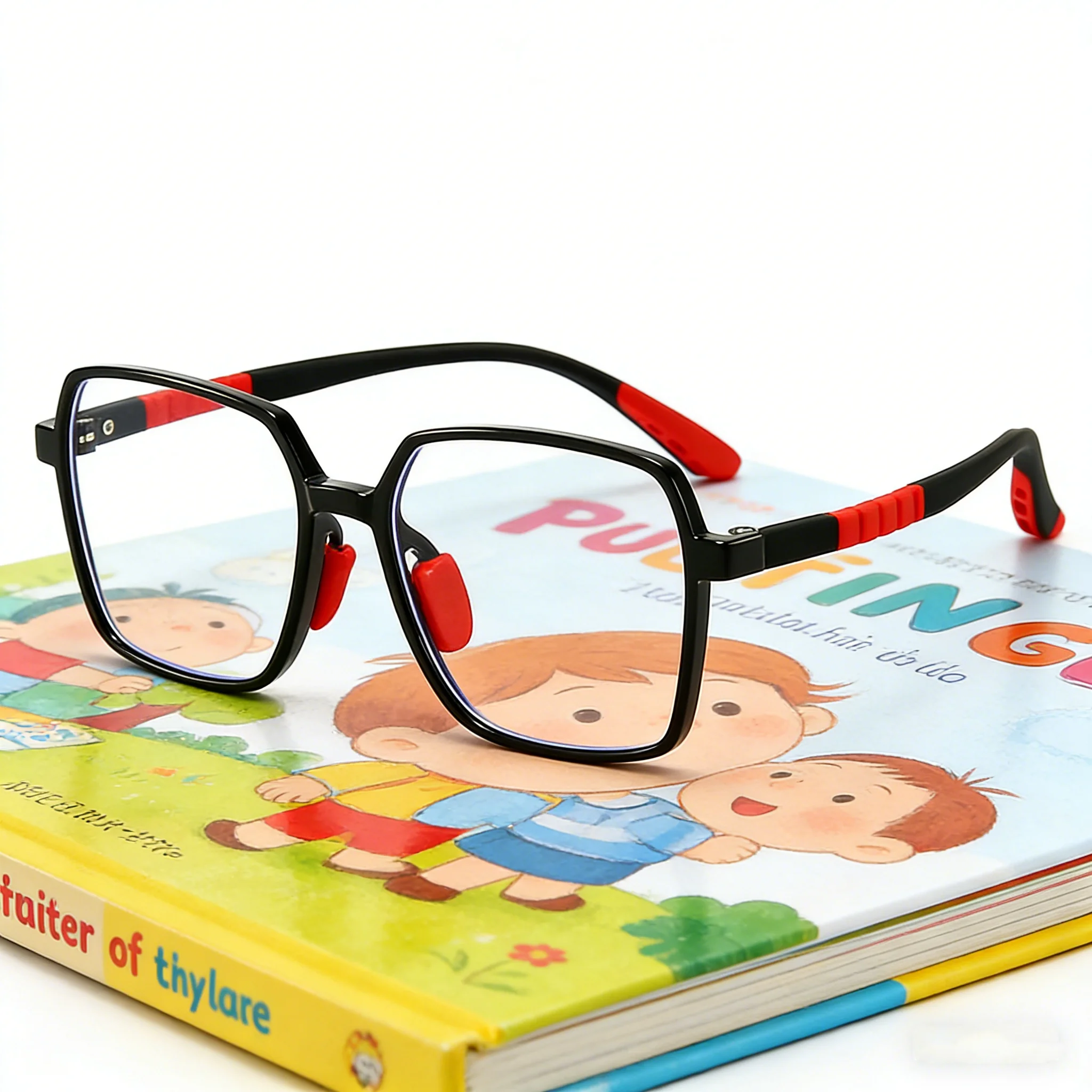 Kids Square Blue Light Blocking Computer Glasses Myopia Presbyopia Custom Fashion Eyewear For Boys Girls