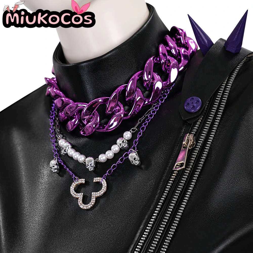 Disfraz de cuero ajustado negro Rumi, traje de escenario para cantar, disfraz de Cosplay, edición Premium MiuKoCosplay KPop Demon Hunters, Cosplay