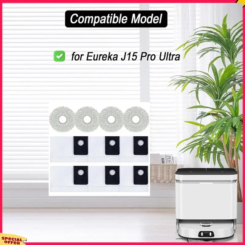 A39M 交換部品エウレカ J15 プロウルトラロボット掃除機ダストバッグモップパッド交換