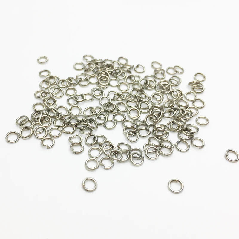 100pcs/Lot 4mm Dia Link Loop Wholesale Vintage Bronze Open Jump Rings & Split Ring for DIY Jewelry Findings Connector