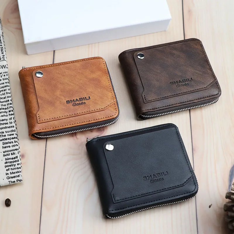 

2024 New Short Wallet External Draw Card Fashion Multifunctional Large Capacity Card Holder Wallet