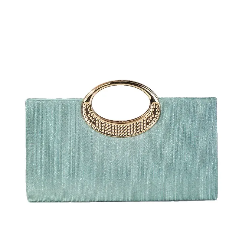 2026 New Striped Diamond Women's Dinner Fashion Messenger  Premium Clutch Bag Bridal Bag