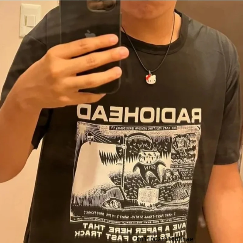 힙합 스트리트웨어, 여름 패션, 남성 및 여성 반팔 티셔츠, 댄스 공연, 스트리트 캐주얼 힙합 의상