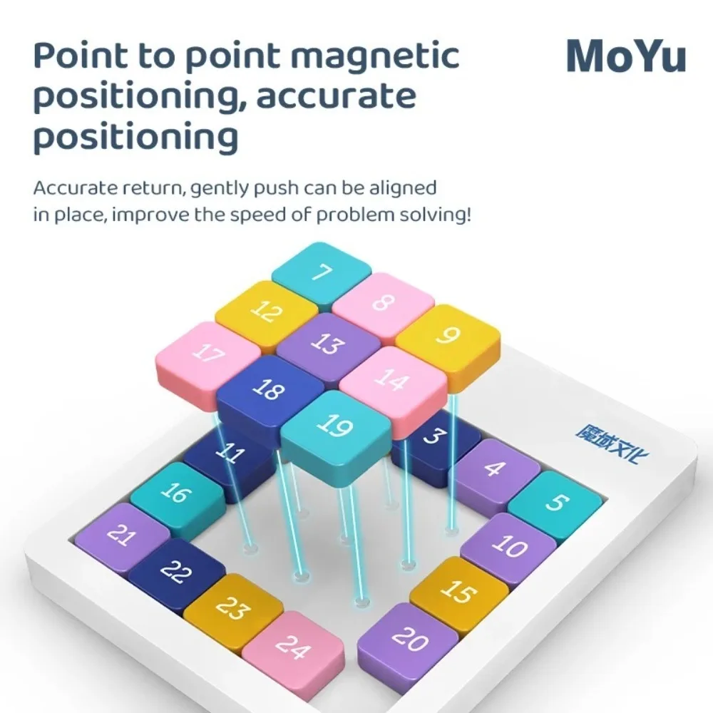 لعبة لغز الشريحة الرقمية المغناطيسية ، ألعاب تعليمية ، كتلة منزلقة ، لوحة الأرقام