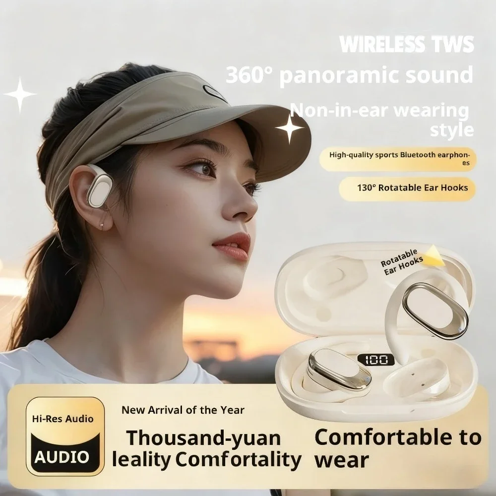Wireless Earphones Ultra Long Battery Life Noise Cancellation High Definition HIFI Sound Quality Stereo Sound Comfortable Wear f