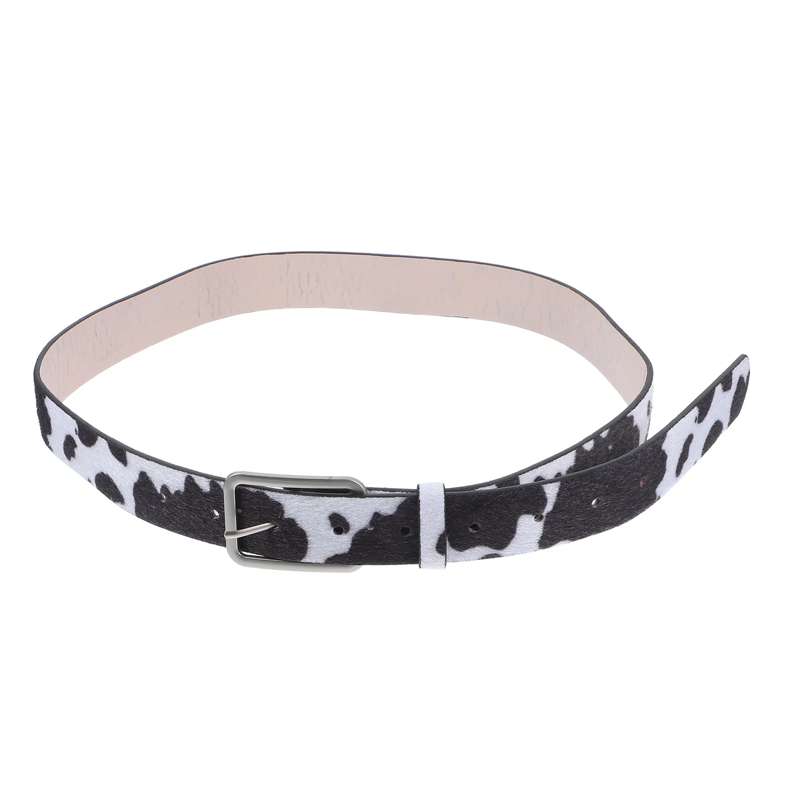 

Fashion Cows Pattern Belt Women Dress Adjustable Waistband Imitation Belts PU Female Decor Accessories
