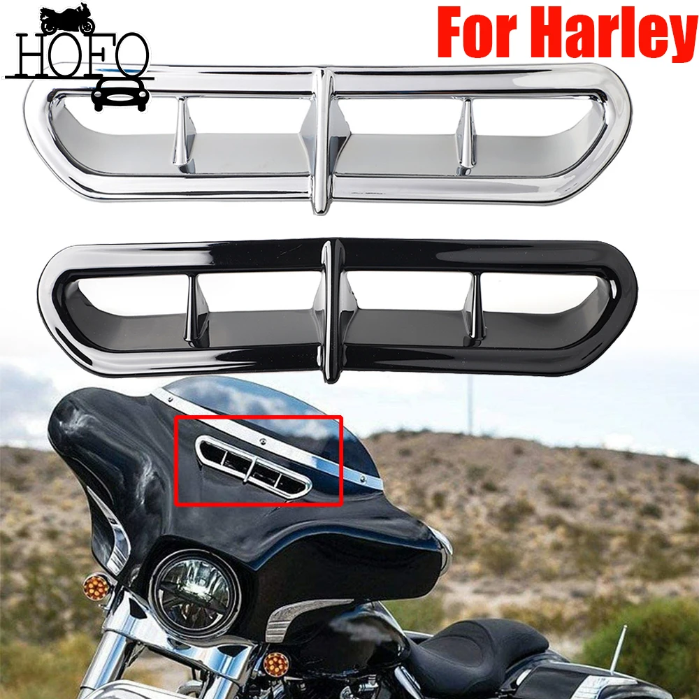 

Motorcycle Fairing Vent Outer Front Accent Motocross Accessories For Harley Touring Trike 2014-2020 Electra Glides Street Glides