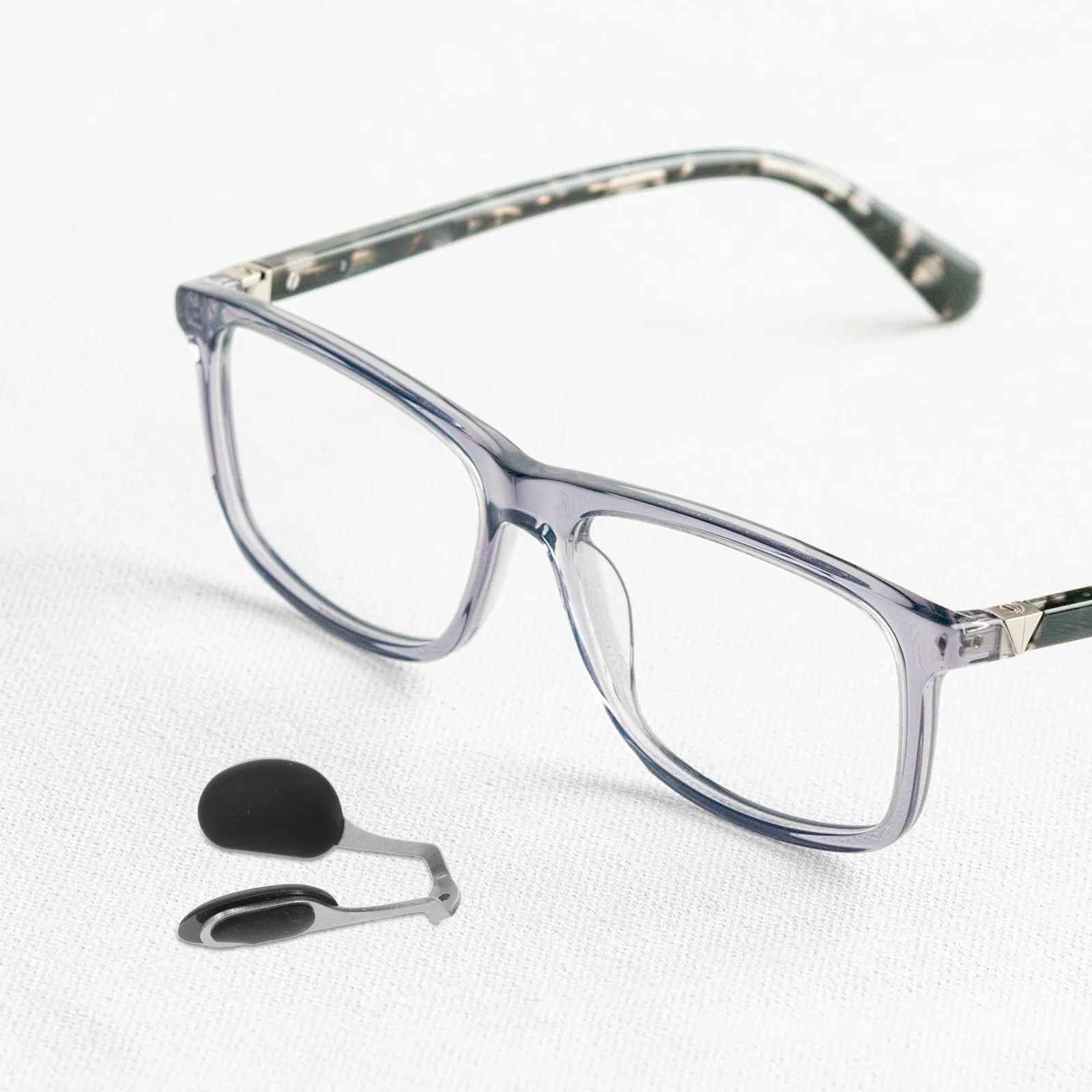 Anti Slip Integrated Nose Pad Bracket Screw-in Glasses Nose Pads Replacement Stable Eyeglass Frame Bridge Support for Sunglass
