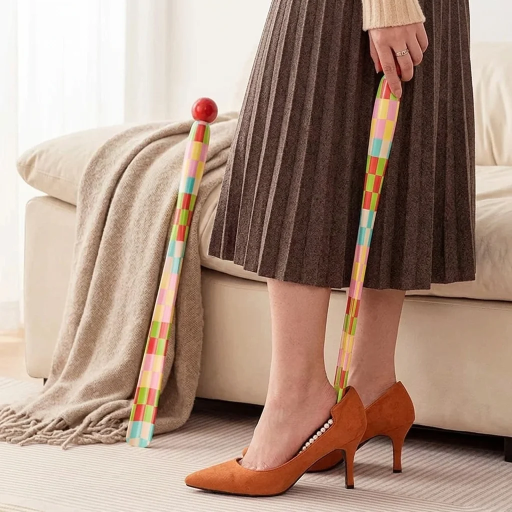Long-handled Shoe Lift Puller for Home Use To Assist in Putting on Socks Without Bending , High-end Shoe Lifting and Putting On
