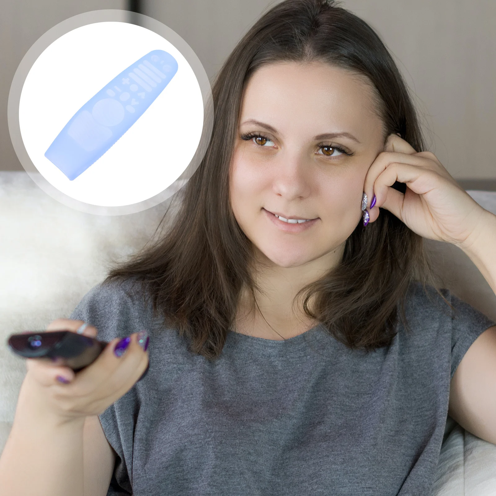 

Silicone Remote Control Cover Compatible For An- Mr650 Mr18Ba Mr19Ba Ergonomic Anti-Drop Dustproof Stain-Resistant