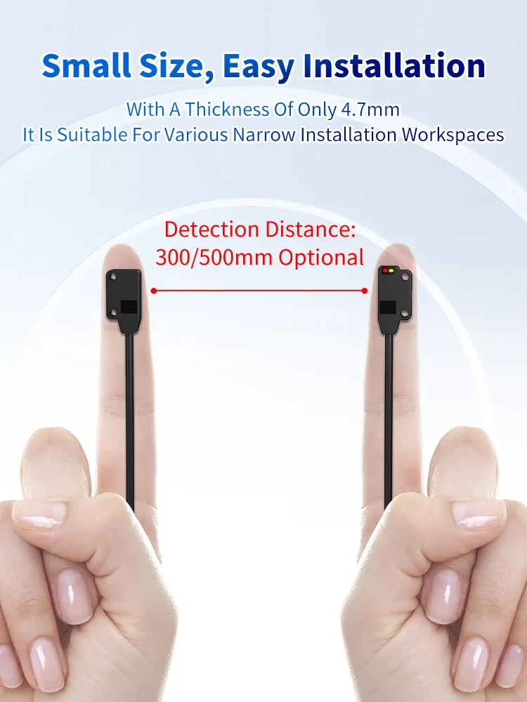 FUWEIFGNH04D-50PFT-C Präzisionserkennung Hochgeschwindigkeitsstabilität Ultradünner fotoelektrischer Sensor Micro Sensing Photoelektrisches Quadrat – Detail 2