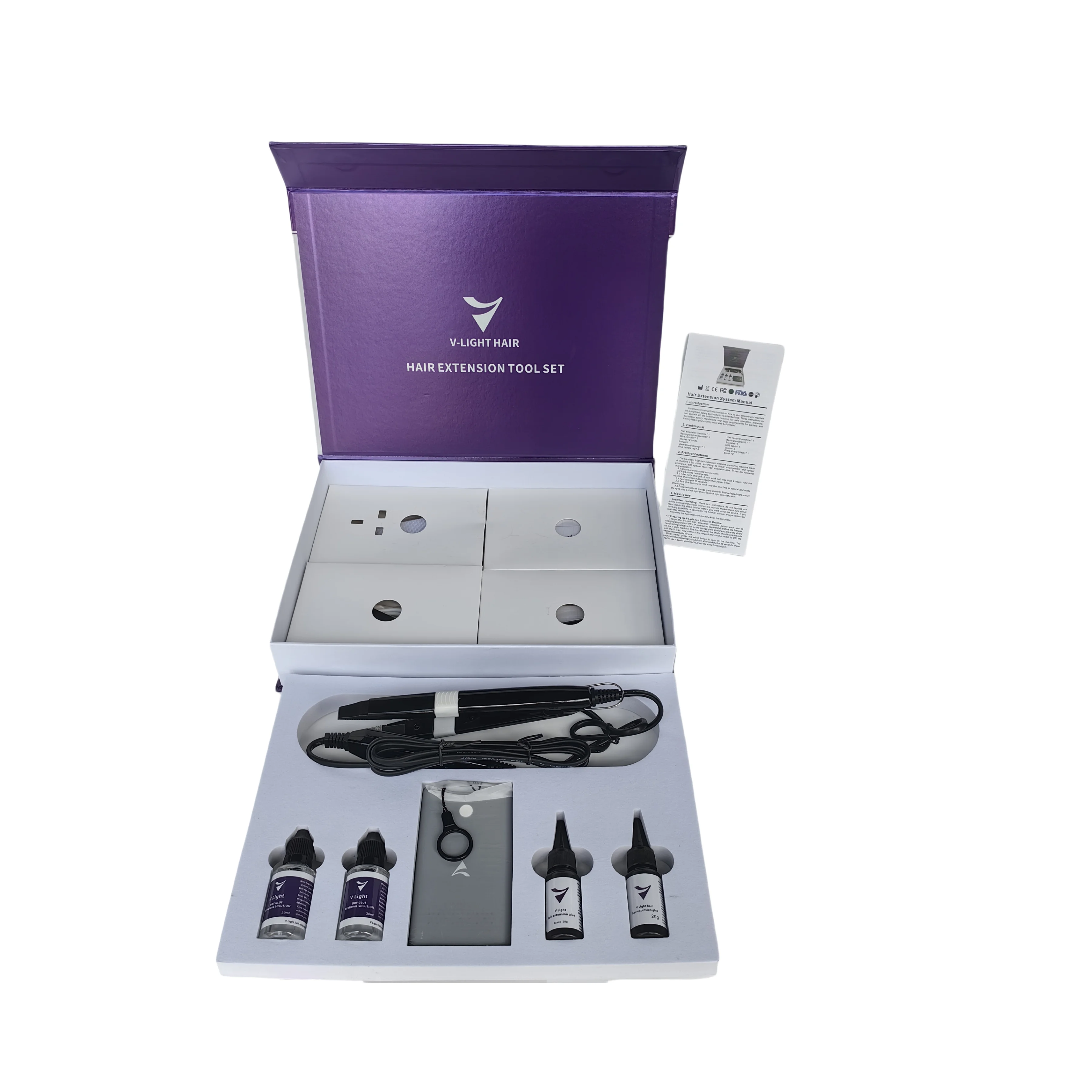 V-light seamless hair extension gift box set, super high cost performance!