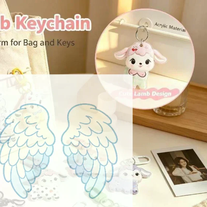 Cute Cartoon Lamb Keychain Kawaii Year Of The Sheep Mascot Decoration Creativity Sheep Pendant Accessories New Year Gift