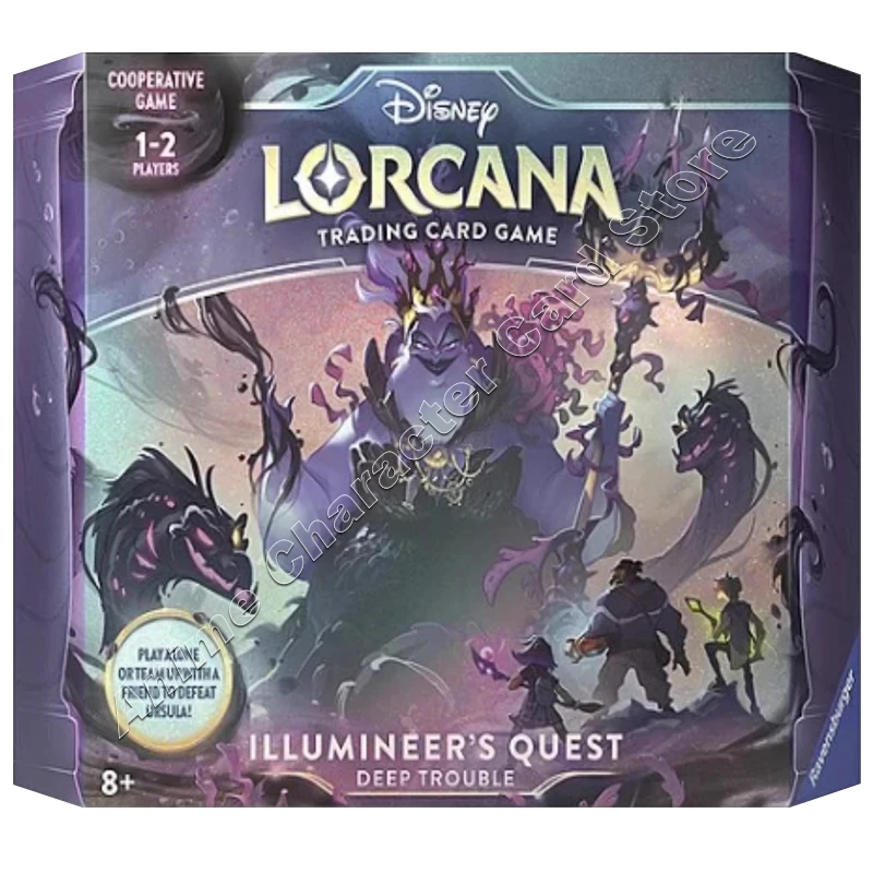 Disney Cards Original PTCG English Edition Lorcana Trading Card Game Illumineer\'s Trove Box Children Birthday Christmas Gifts