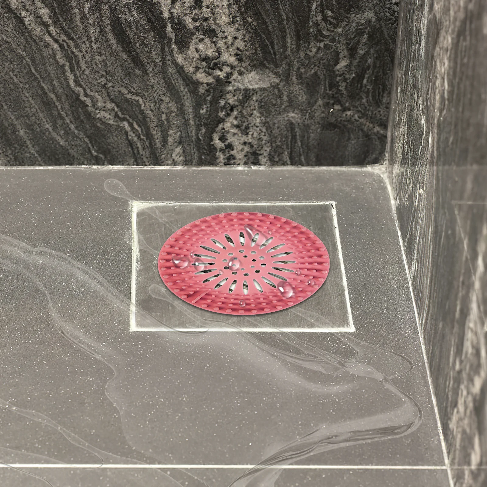 4 قطعة مصافي حوض السيليكون سدادات لينة مرنة استنزاف المقابس حوض الاستحمام استنزاف الشعر الماسك مجموعة حوض الاستحمام التوصيل الماسكونات الشعر #5