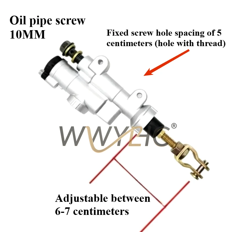

Suitable for Modified Off-road High-speed Motorcycle Rear Brake Pump CQR150/250 Hailing M4 Cabbage Rear Brake Pump One-word Pump