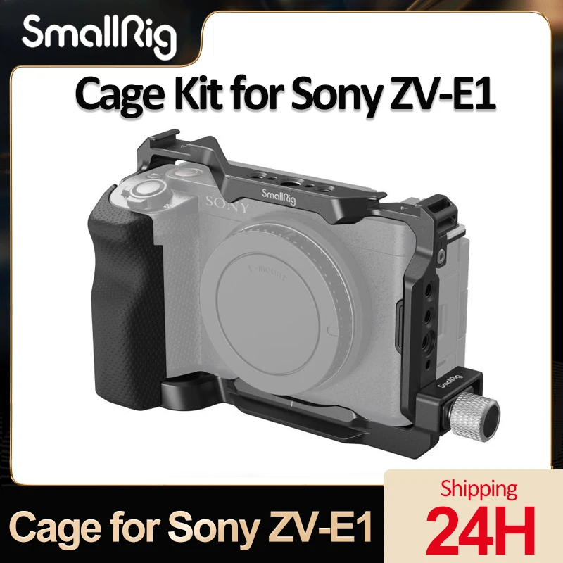 

SmallRig Camera Cage for Sony ZV-E1 Aluminum&Stainless Steel Bird Cage Studio Expansion Kit with Quick Release Plate for Camera