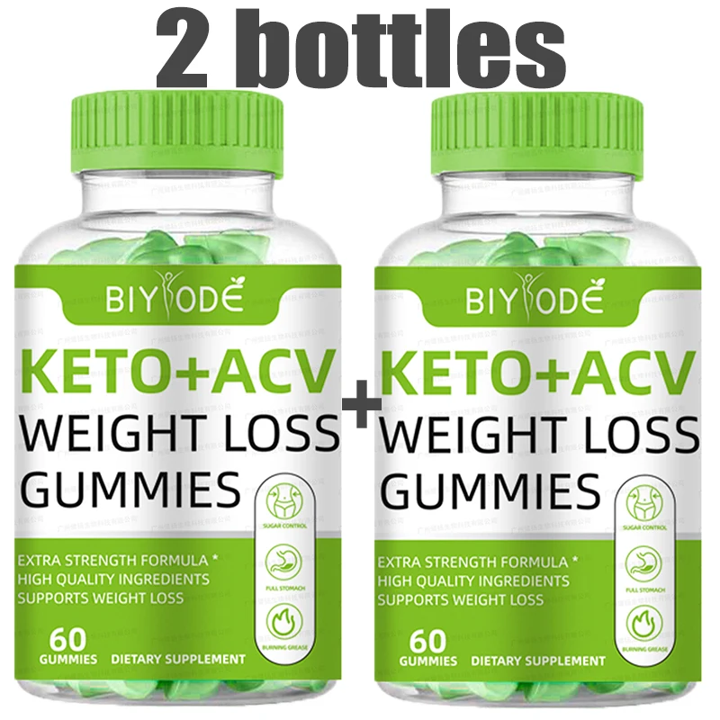 

2 bottles Apple Cider Vinegar Gummies Keto AVC for Gentle Detox Cleansing Hight Quality Ingredients Supports Weight Loss