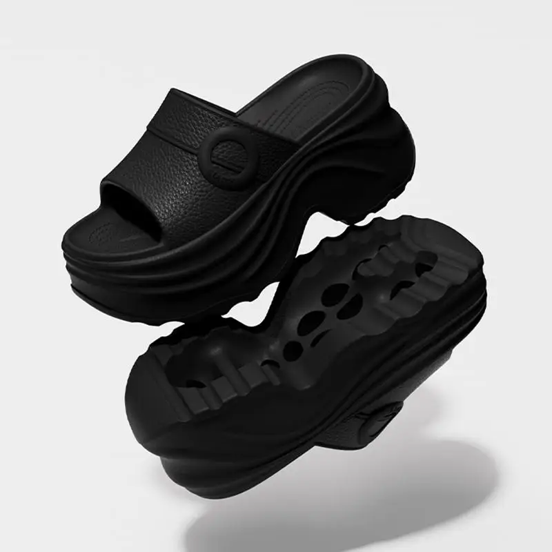 Chunky Plateau-Keilabsatz-Sandalen für Damen – Sommer 2026 – Leichte EVA-Strandsandalen mit dicker Sohle und Höhenerhöhung für Frauen – Detail 6