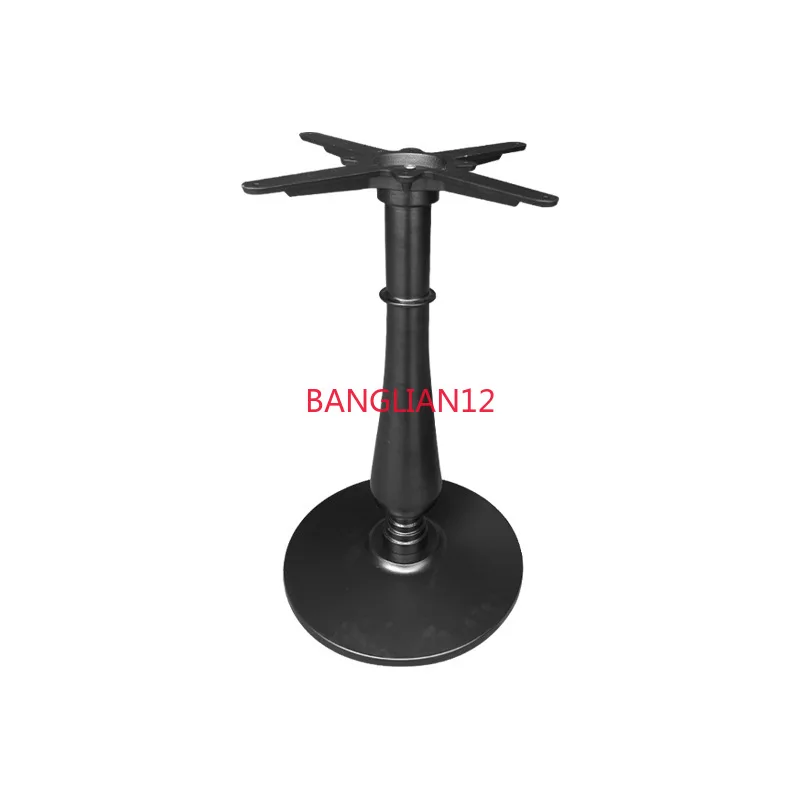 

Black cast iron dining table feet, stainless steel coffee shop table tripod, milk tea shop rock slab bar