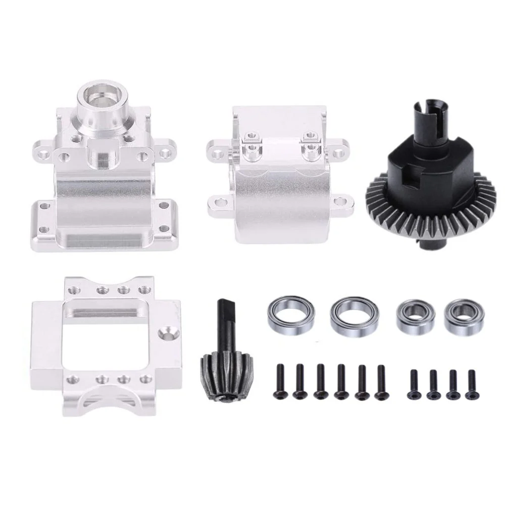 Metal Differential and Gearbox Complete for 94122 94155 94166 94177 94188 1/10 RC Car Upgrade Parts,3