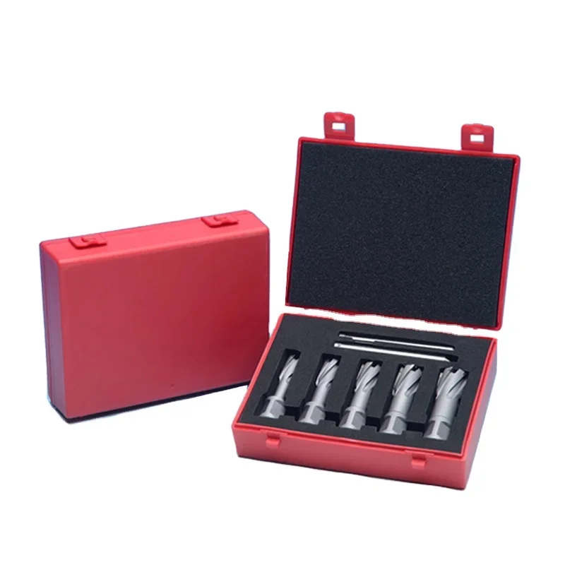 5-Piece Shank Annular Cutter Set Magnetic Core Drill Bit for Plastic/Metal Cutting OEM Electrical Machinery Box