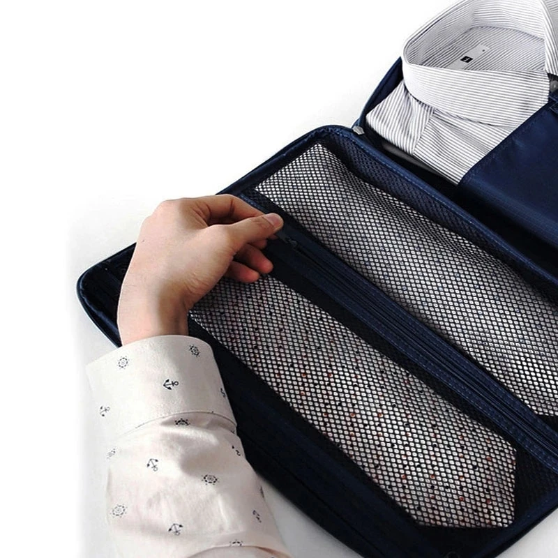 Men\'s Nylon Luggage Travel Bags For Shirt Lightweight Packing Organizer Garment Packing Cubes Luggage Suitcase Male Bag