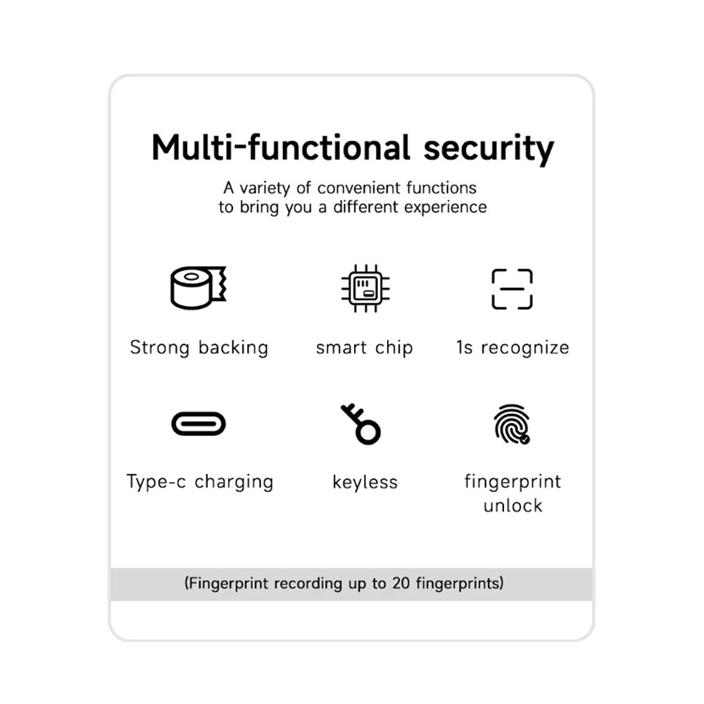 Fingerprint Child Safety Lock (Rechargeable): Stainless Steel Cable Lock for Cabinets, Fridges & Drawers – Home Door Security