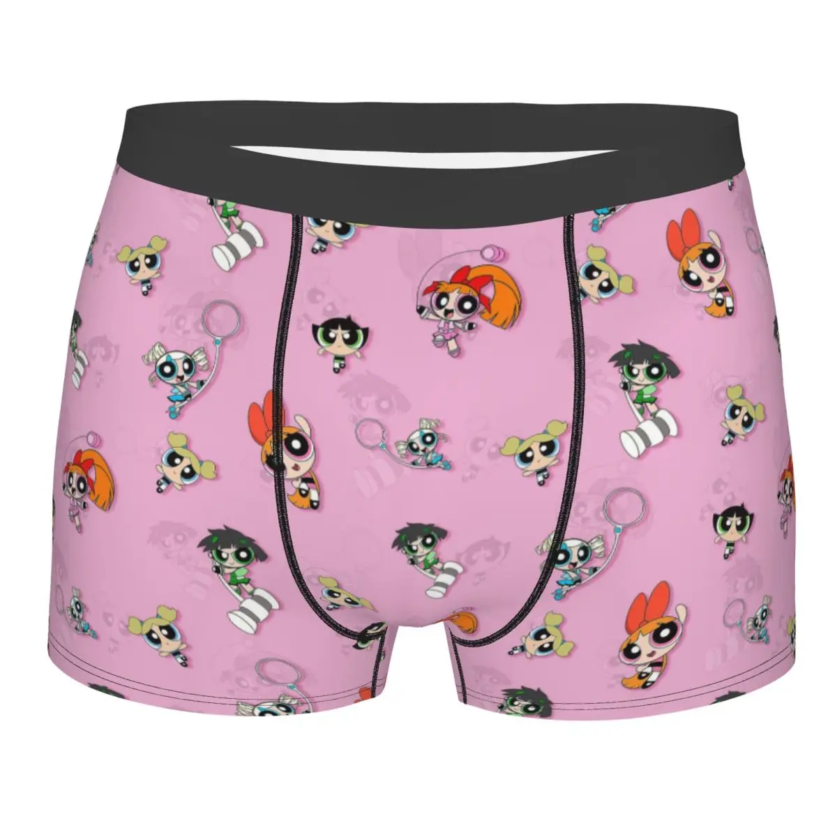 

Male Fashion Powerpuff Girls Cartoon Animation Underwear Boxer Briefs Men Stretch Shorts Underpants