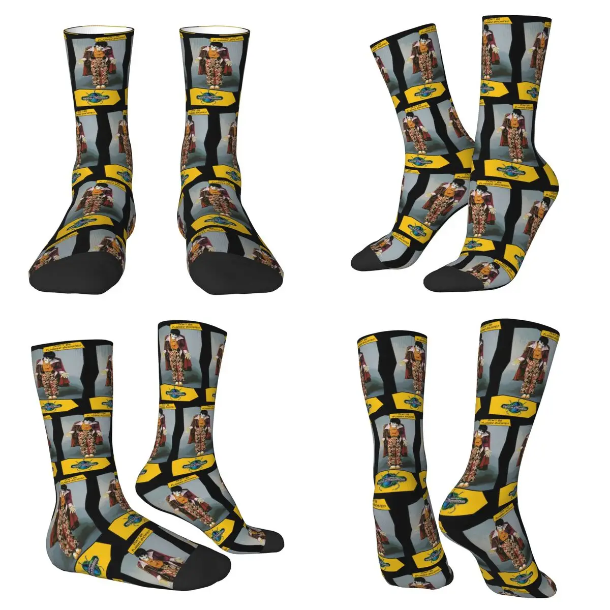 Flabber Ghosted Big Bad Beetleborgs Calcetines gráficos cómicos inspirados Medias Harajuku Calcetines largos para todas las estaciones para unisex