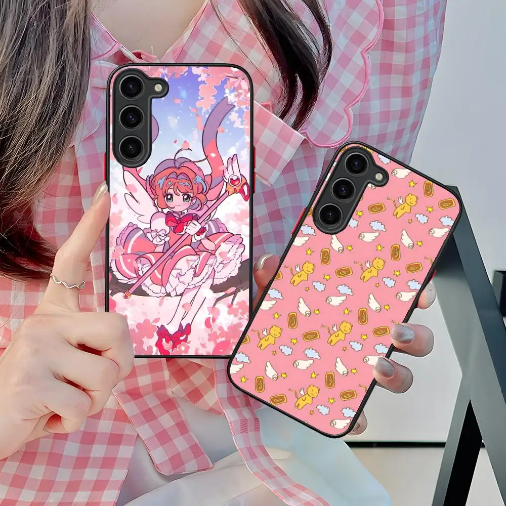Cardcaptor Sakura Kinomoto Phone Case for Samsung Galaxy S26 S25 S24 S23 S22 S21 Plus FE Ultra Skin Feel Shockproof Cover