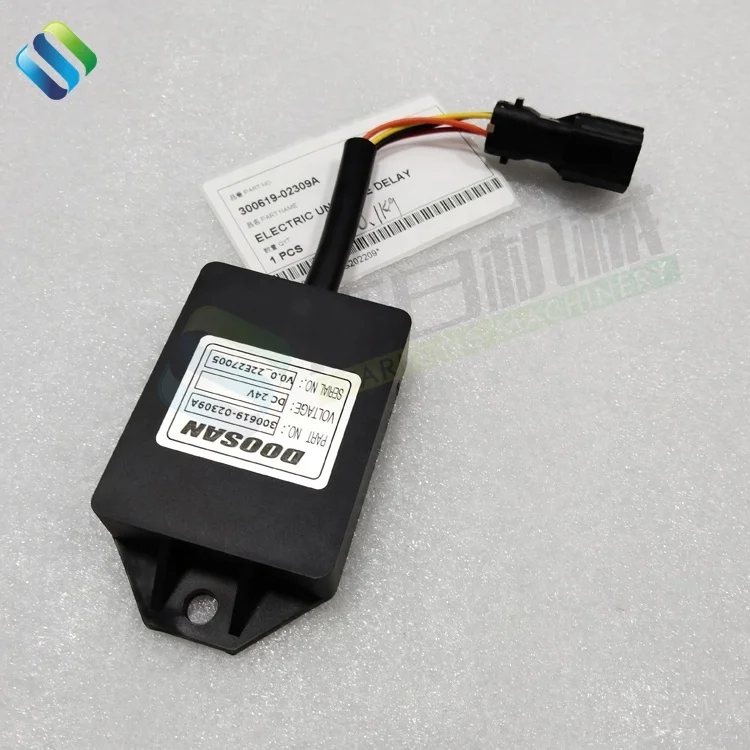 Excavator 300619-02309A DX140W DX210 Spare Part Electronic Timer Relay 300619-02309A