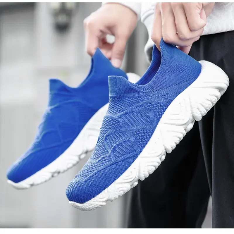 Lightweight Comfortable Shoes for Men Summer Sneakers Casual Socks Shoes Black Driving Shoes Male Zapatillas احذية رياضة رجالي