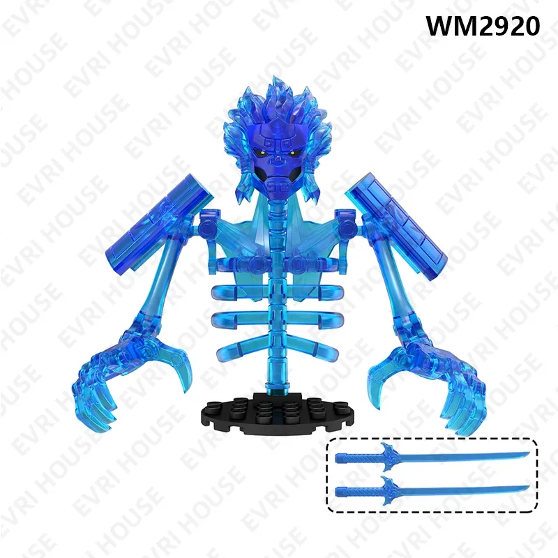 애니메이션 미니 액션 피규어 벽돌 빌딩 블록 인형 만화 조립 어린이를위한 조립 장난감 WM6208