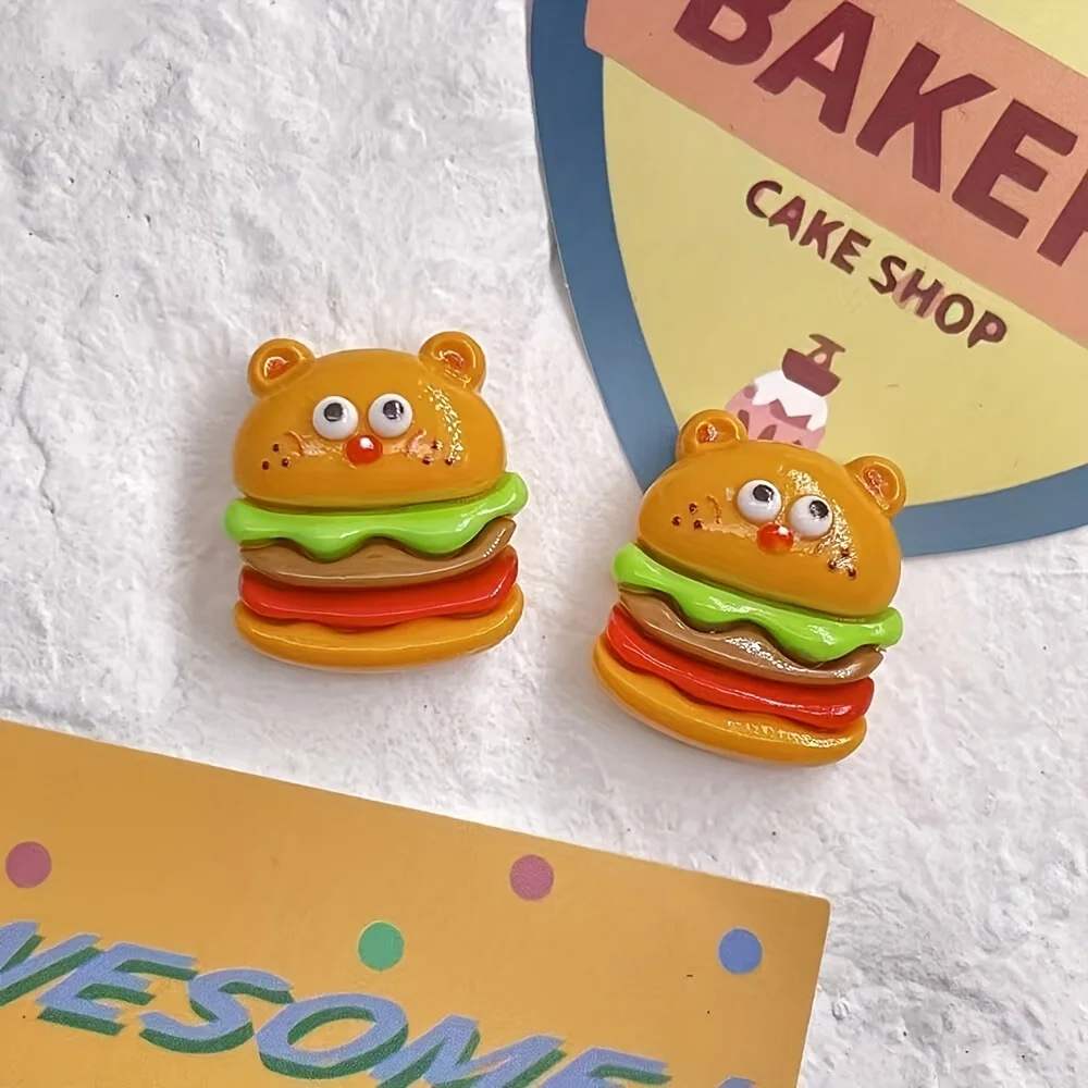 6Pcs Cartoon Cute Fries Burger Fridge Magnets Cute Little Fridge Magnets Home Decor