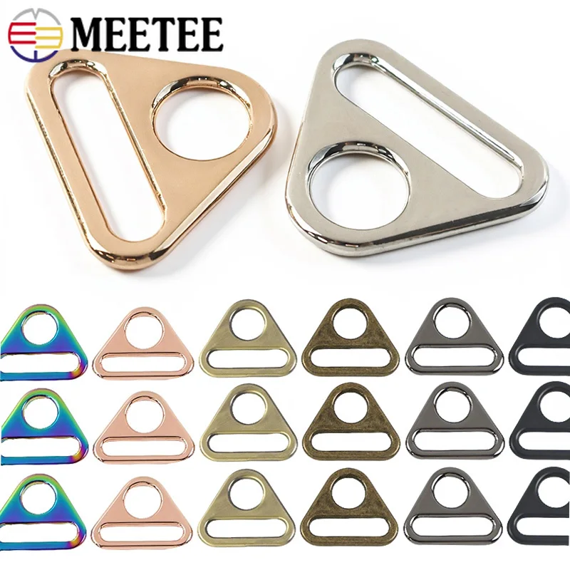 

10/20Pcs 20-50mm Metal Buckles Bag Strap Adjust Ring Clasp for Clothes Decoration Anti-skid Loops Hook DIY Hardware Accessories