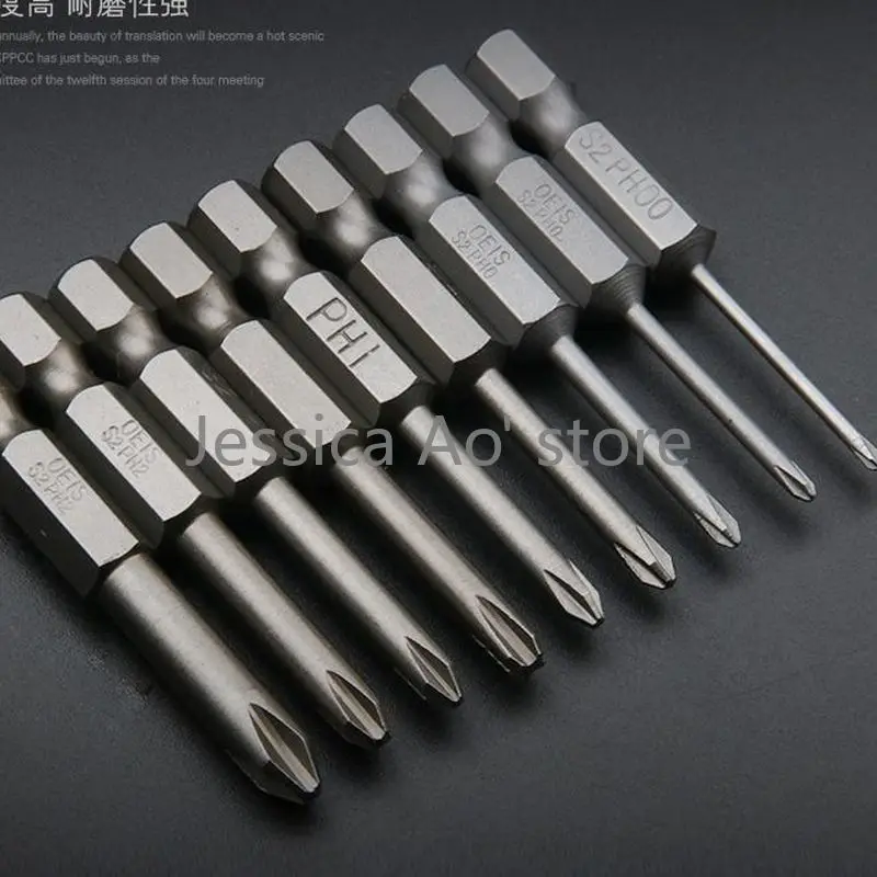 

Набор сверхпрочных бит для электрической отвертки с крестообразным шлицем 50, 65, 75 мм, шестигранный хвостовик 6,35 мм, магнитные, из стали S2, для пневматических дрелей и шуруповертов