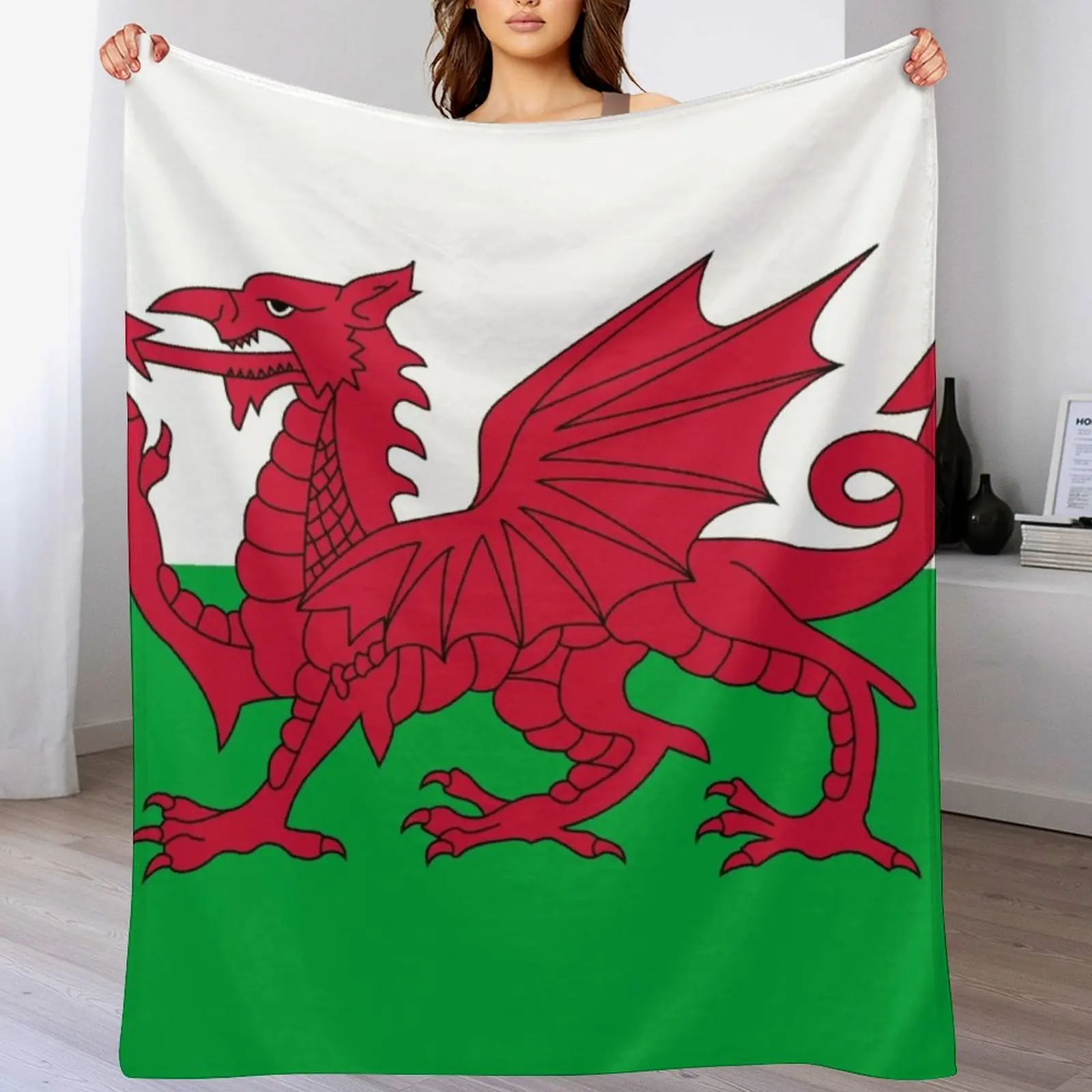 Wales National Flag - Welsh Fan Multiple Sticker Sheet Throw Blanket Kid'S Travel Blankets