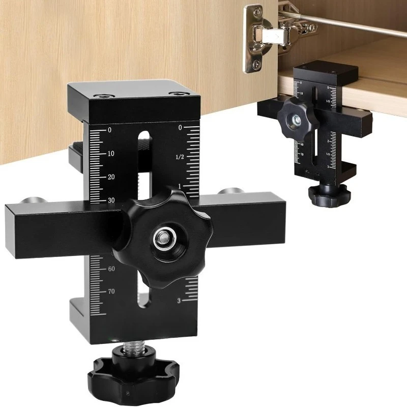 

Cabinet door installation fixture rebound device drilling positioner woodworking hanging cabinet installation auxiliary tools