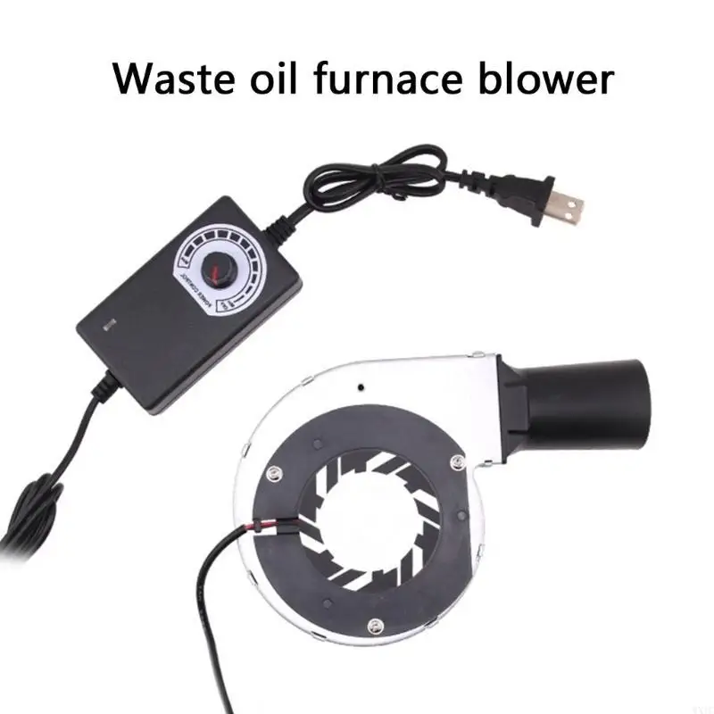 WXTC 12V 2A Air Blower Fan with Adjustable Speed Controller Tool for BBQ Grills and Firewood Stove Supports 100V-240V Input