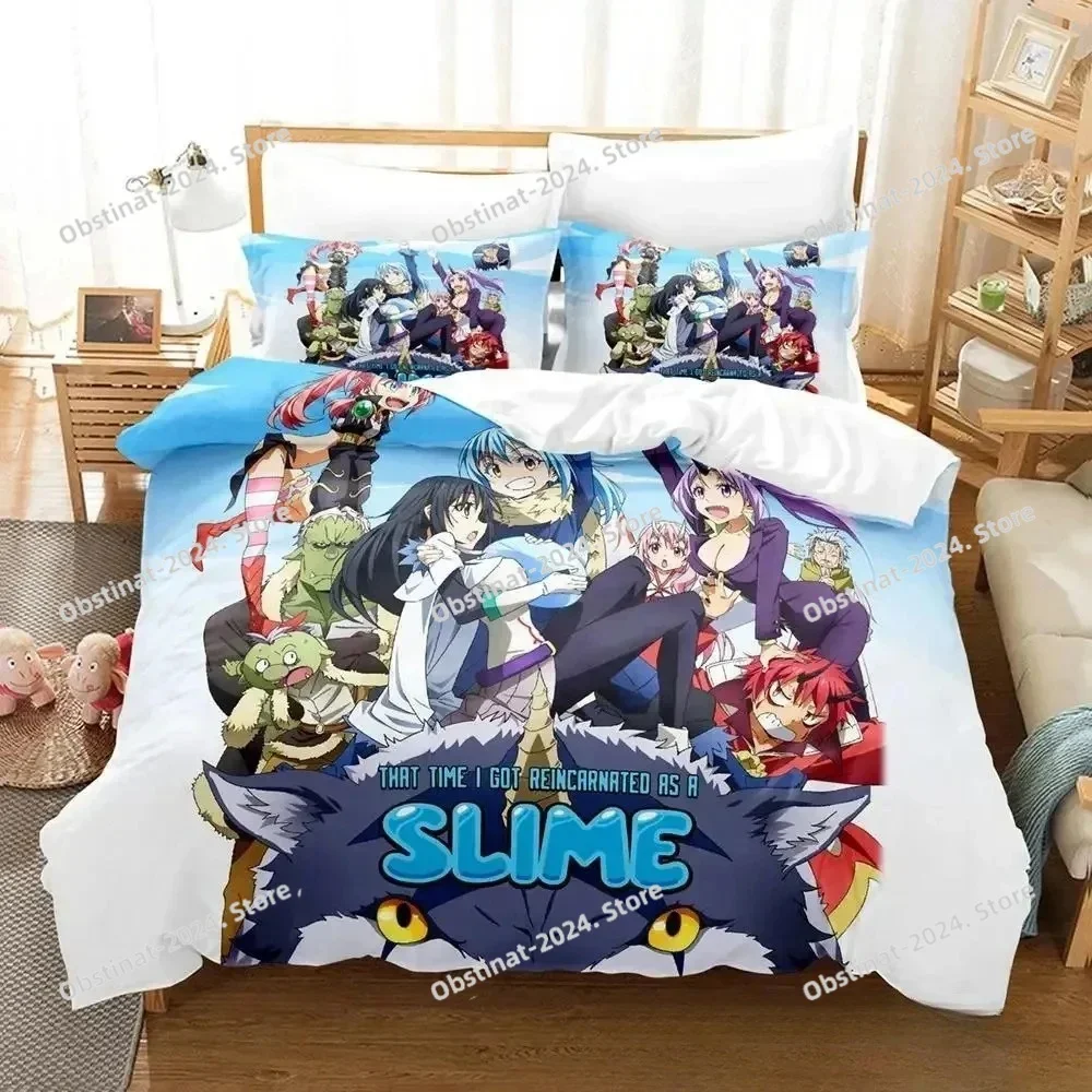 

That Time I Got Reincarnated as a Slime Bedding Set Single Twin Full Queen King Size Bed Set Adult Kid Bedroom Duvet cover Sets