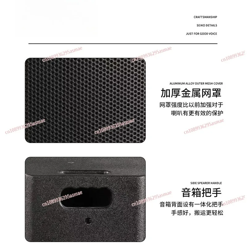 Single 8/10 Inch Active PA Speaker - Professional Monitor Speaker for Conference Rooms & Outdoor Live Performances
