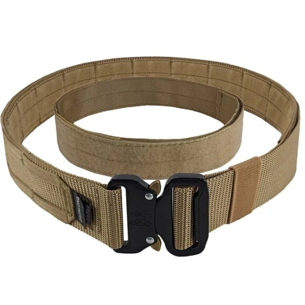 Ceinture classique réglable 2 en 1, bande magique à boucle en alliage de couleur unie ‌   Ceinture en alliage de Polyester pour hommes, ceinture en Nylon, cadeaux