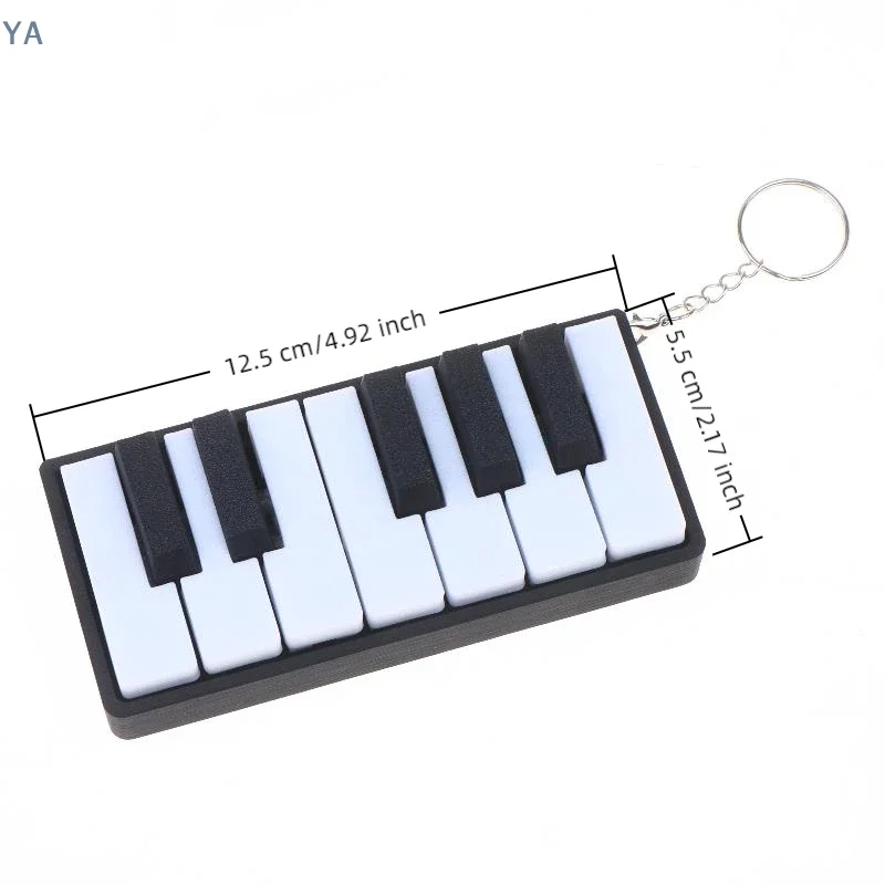 【SA】【AN】3D Printed PLA Piano Keyboard Clicker -Press-Type Relax Figurine Suitable For Office Desk,Party Games,Musical