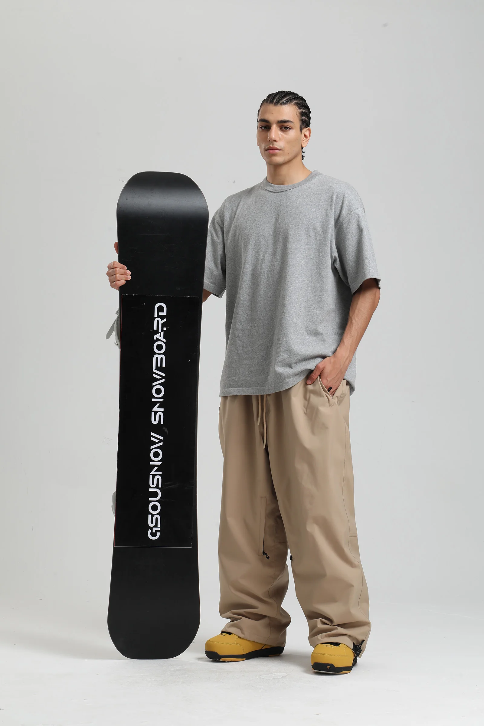 Gsou Snow 2025, Unisex-Cargohose mit lockerer Passform – wasserdichte, winddichte Snowboardhose für Damen und Herren, Winter-Schneeausrüstung – Detail 21