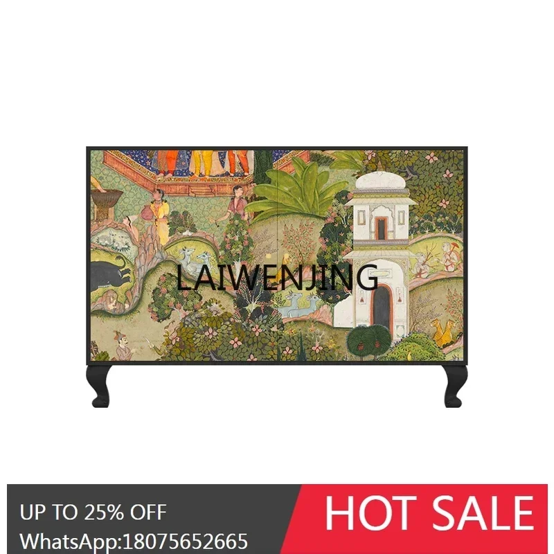 

SGF garden solid wood porch cabinet entrance door decorative dining side cabinet